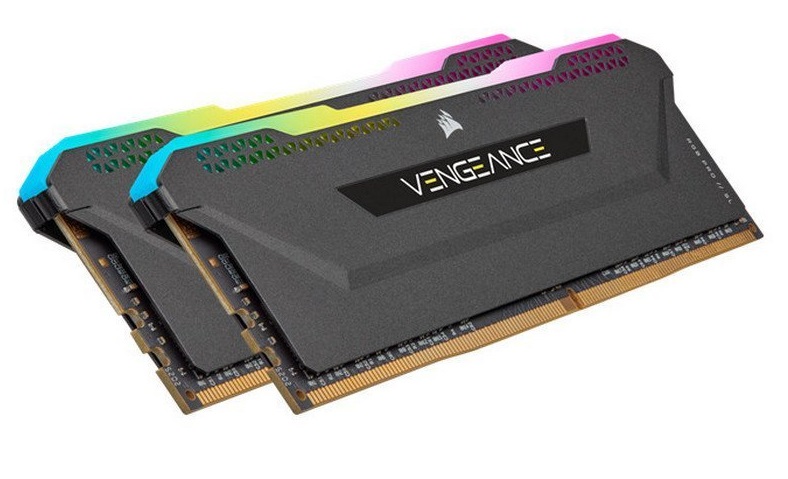 Memria RAM Corsair Vengeance RGB PRO SL AMD DDR4 16GB (2x8GB) 3200MHZ Preto 1