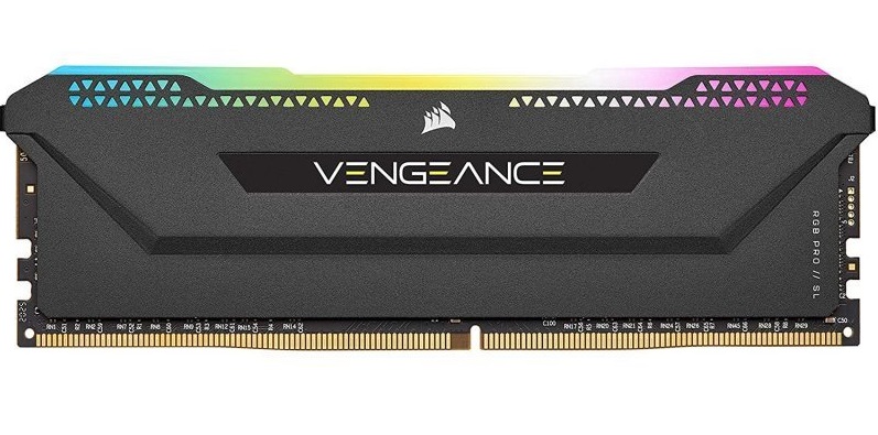 Memria RAM Corsair Vengeance RGB PRO SL AMD DDR4 16GB (2x8GB) 3200MHZ Preto 2