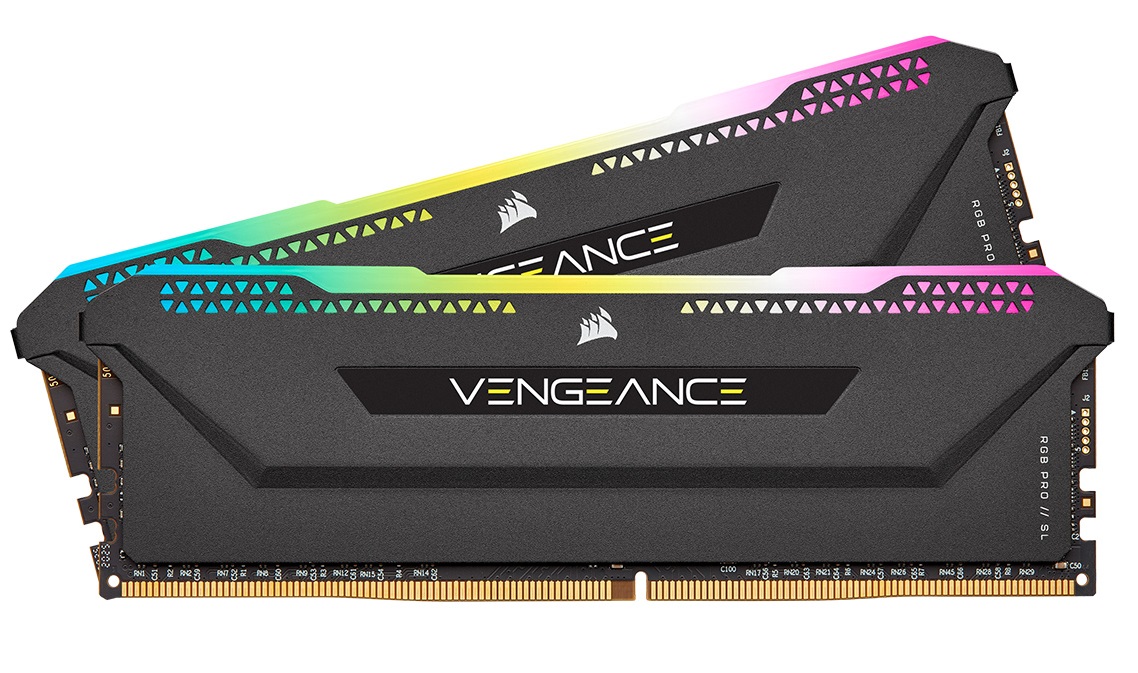 Memria RAM Corsair Vengeance RGB PRO SL DDR4 32GB (2x16GB) 3200MHZ Preto 1