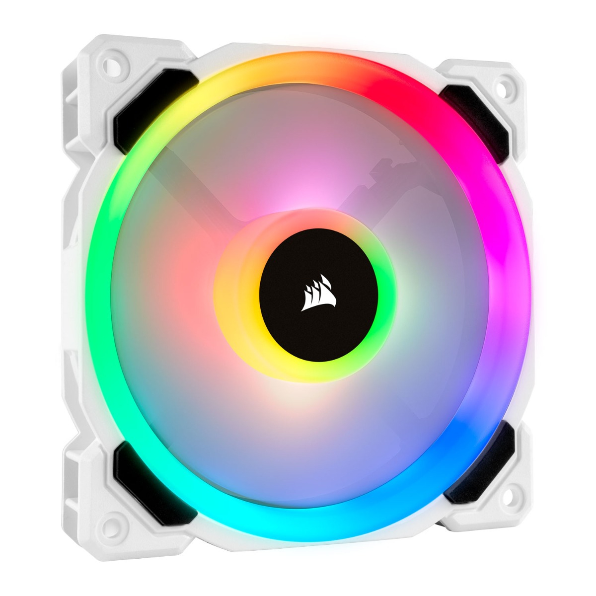 Ventoinha 120mm Corsair 2200RPM LL120 RGB 4 Pinos PWM Branca 1