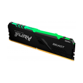 Memória RAM Kingston Fury Beast RGB 8GB (1x8GB) DDR4-2666MHz 1R CL16 Preta image