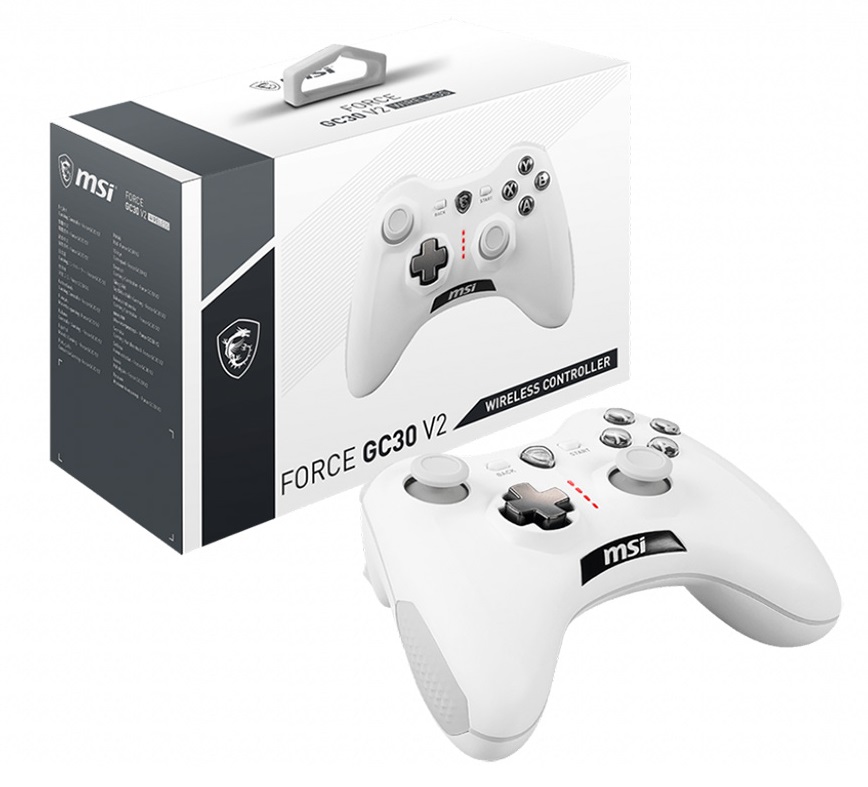 Gamepad MSI Force GC30 V2 Gaming Wireless Branco 4