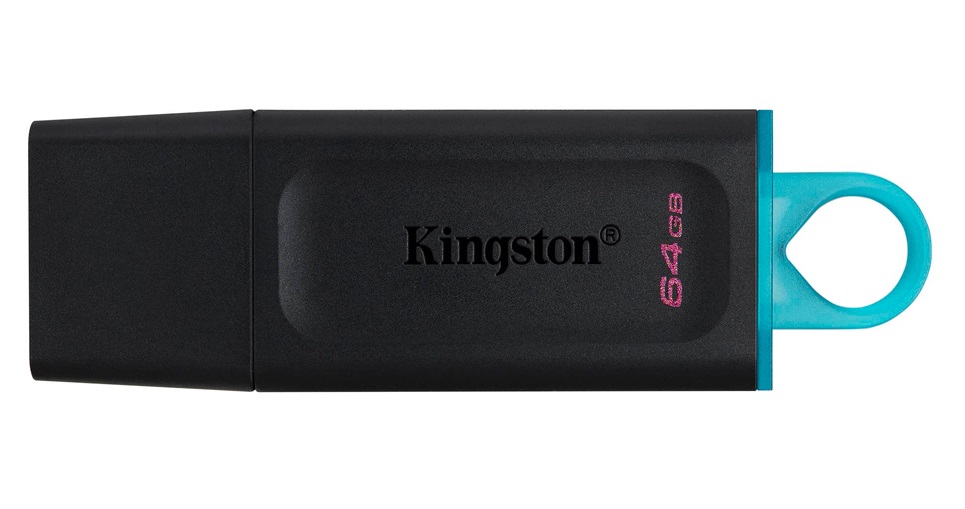Pen Drive Kingston DataTraveler Exodia 64GB USB 3.2 Preta 1