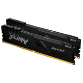 Memória RAM Kingston Fury Beast 16GB (2x8GB) DDR4-3200MHz 1R CL16 Preta image