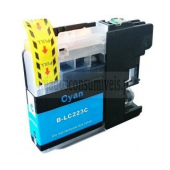 Tinteiro Compatível Brother LC223/LC221 Azul image