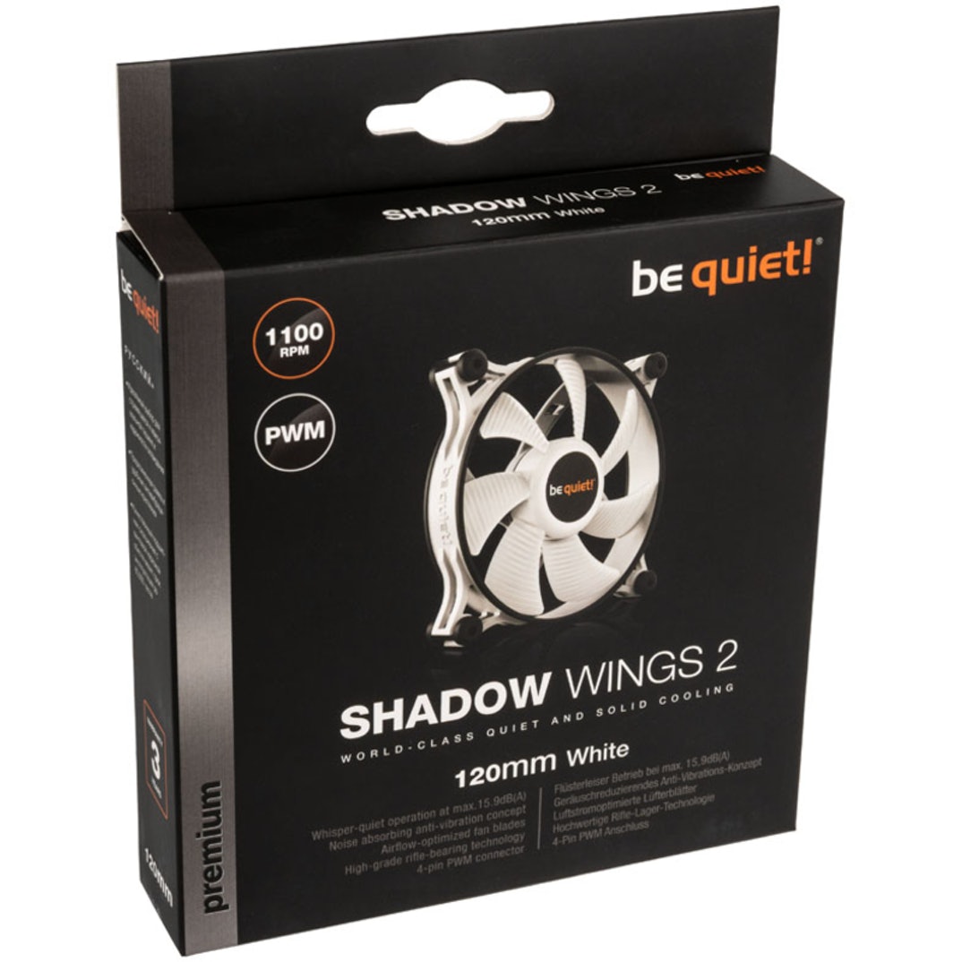 Ventoinha 120mm be quiet! Shadow Wings 2 PWM Branca 4