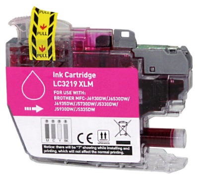 Tinteiro Compatvel Brother LC3219 XL Magenta 1