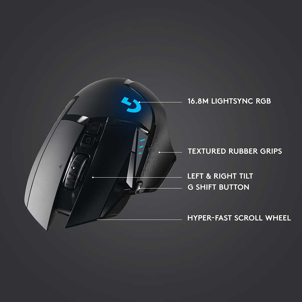 Rato ptico Logitech G502 Lightspeed Wireless 16000DPI 4