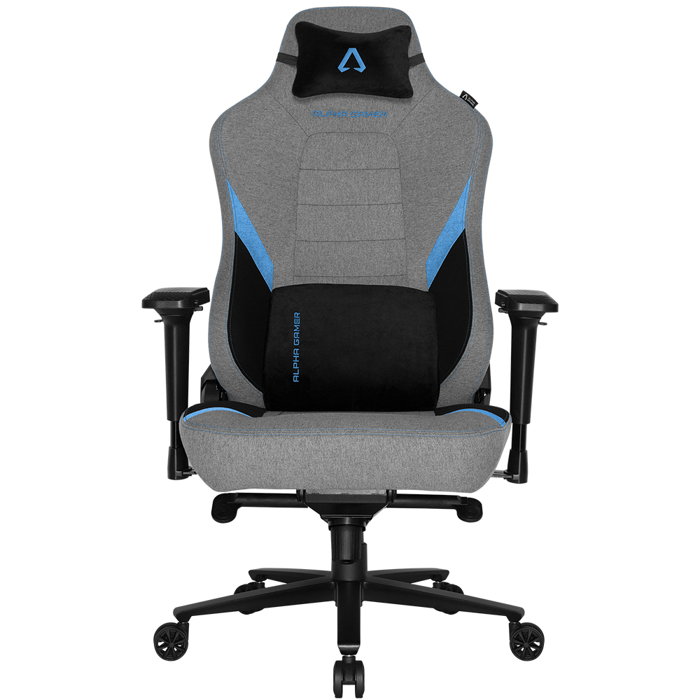 Cadeira Gaming Alpha Gamer Phenix Fabric Preta/Cinza/Azul 2