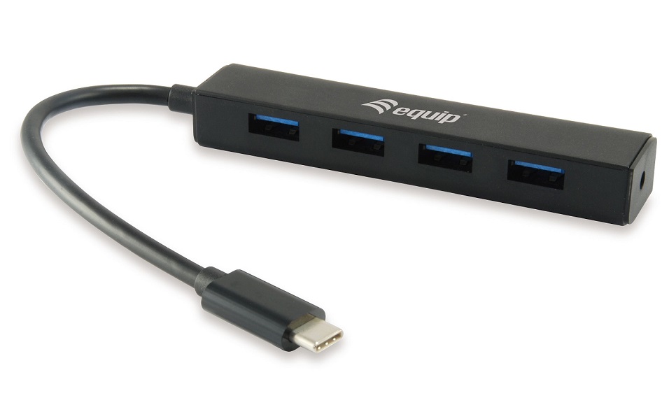 Hub USB-C Equip para 4 X USB 3.0 Preto 1