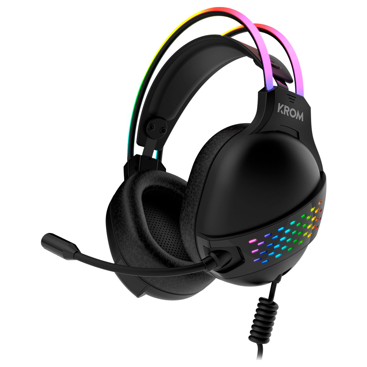 Auscultadores Krom Klaim Stereo RGB Gaming Preto 2