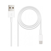 Cabo Nanocable USB 2.0 Type-A M p/ Lightning M 2m Branco image