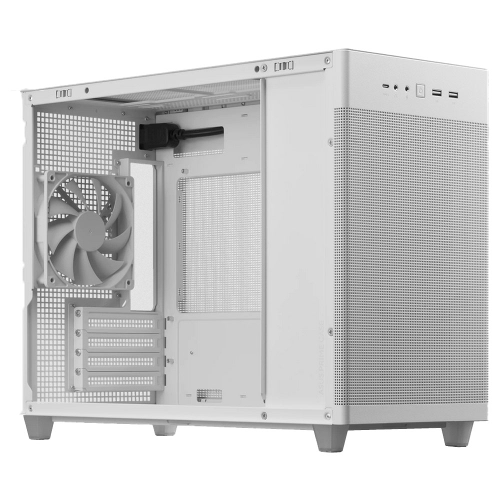 Caixa Micro-ATX Asus Prime AP201 Mesh Branca 4