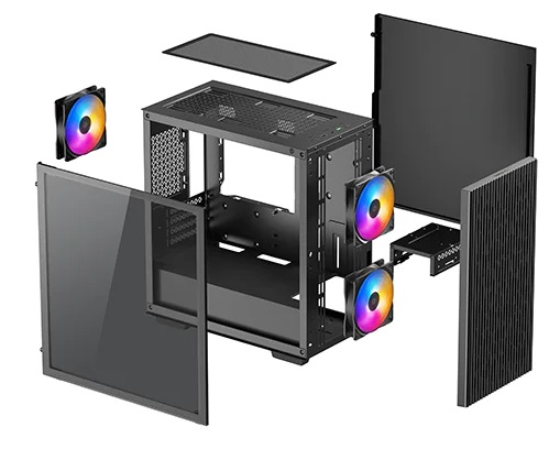 Caixa Micro-ATX Deepcool Matrexx 40 3FS RGB 3