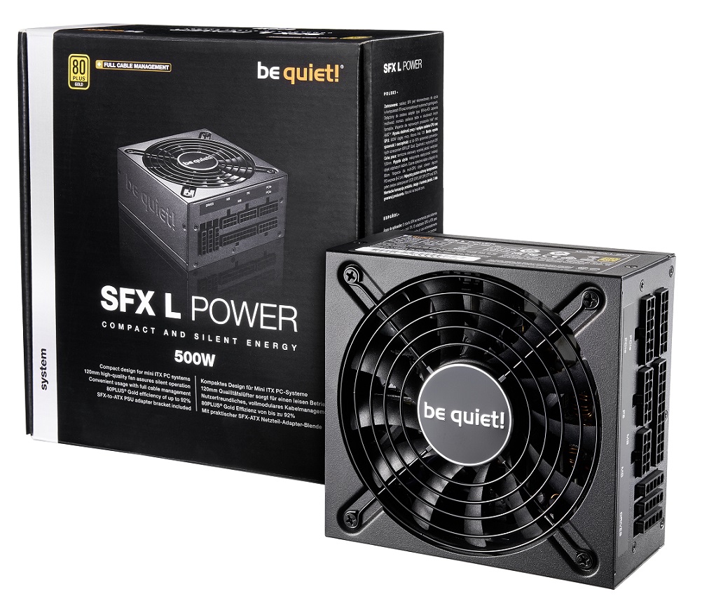 Fonte de Alimentao be quiet! 500W SFX-L 80PLUS Gold Full Modular 3