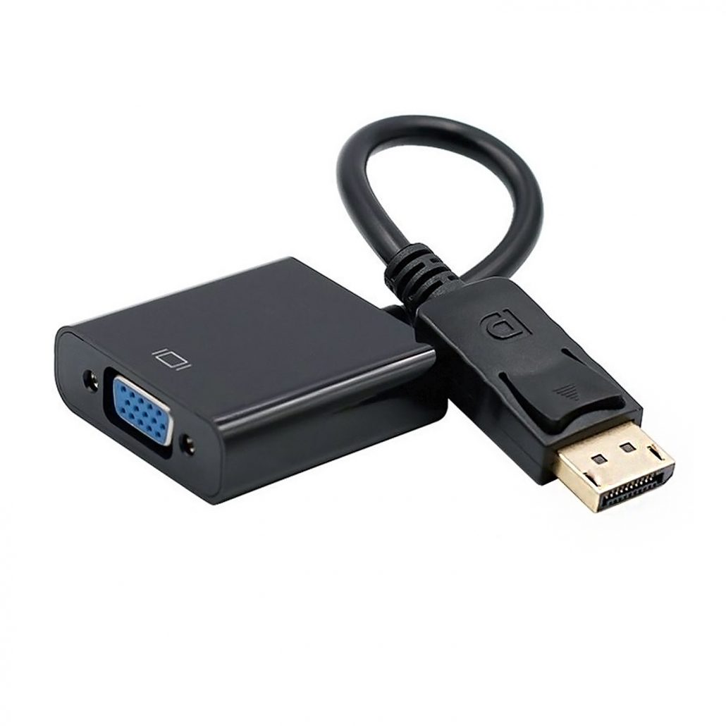 Conversor Aisens Display-Port para VGA Preto 2