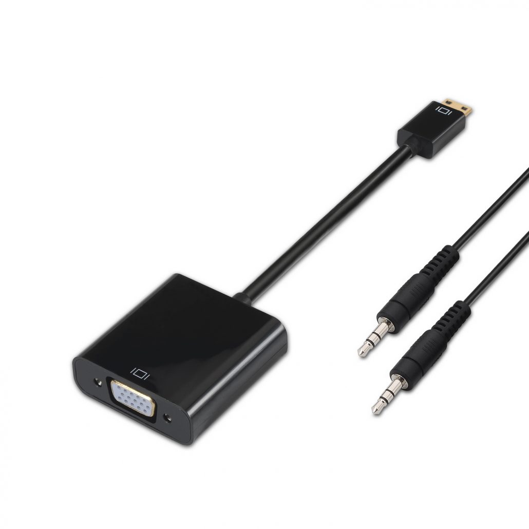 Adaptador Aisens Mini HDMI para SVGA + Audio 2