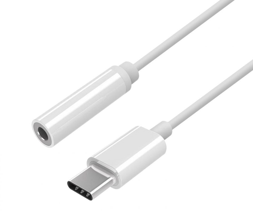 Adaptador Aisens A109-0384 USB Tipo-C para Jack 3.5 mm Branco 1