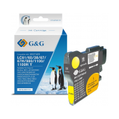 Tinteiro Compatível G&G Brother LC980/LC1100 Amarelo image