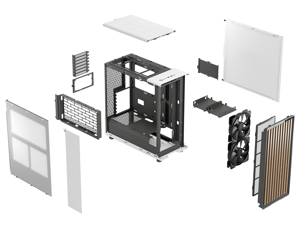 Caixa ATX Fractal Design North Branca 4