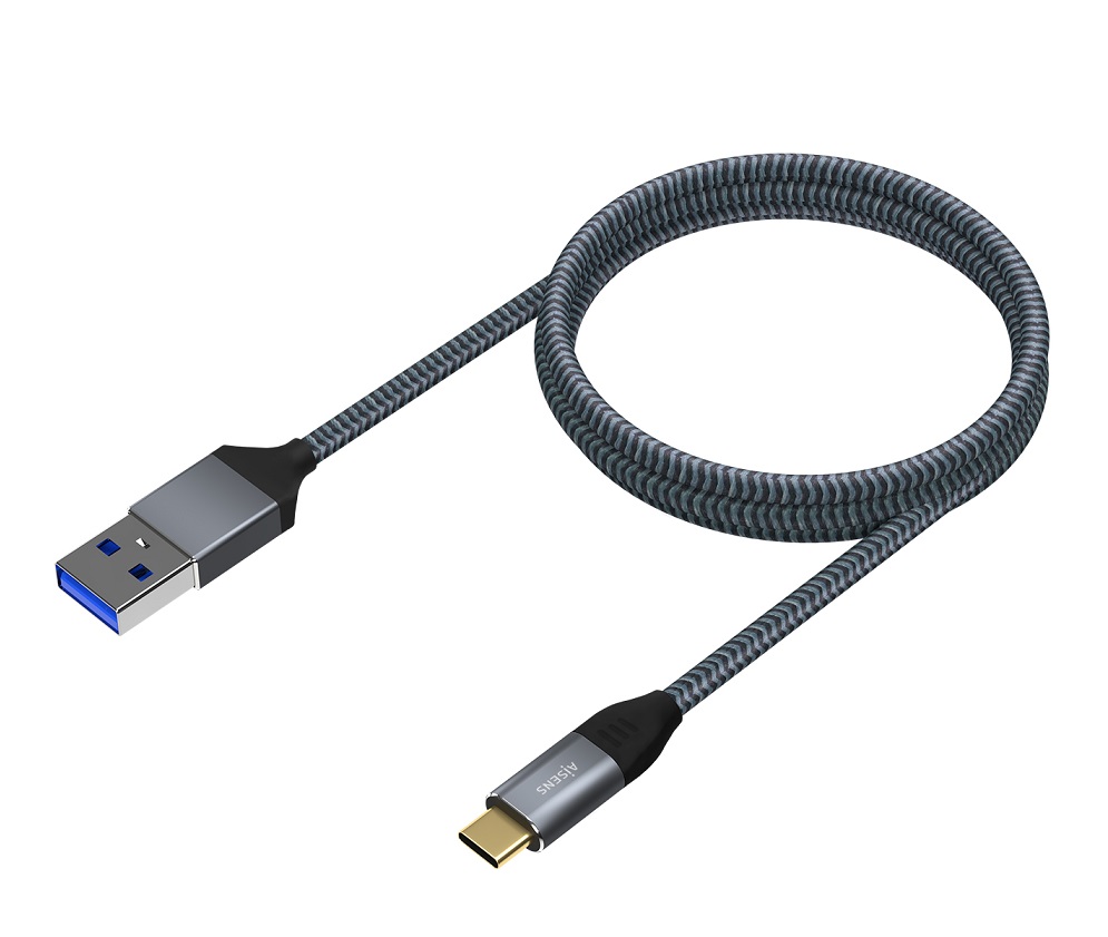 Cabo Aisens Type-C para USB 3.1 - 1m Cinzento 2