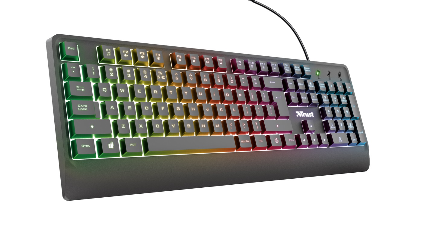 Teclado TRUST Ziva Gaming LED PT 4