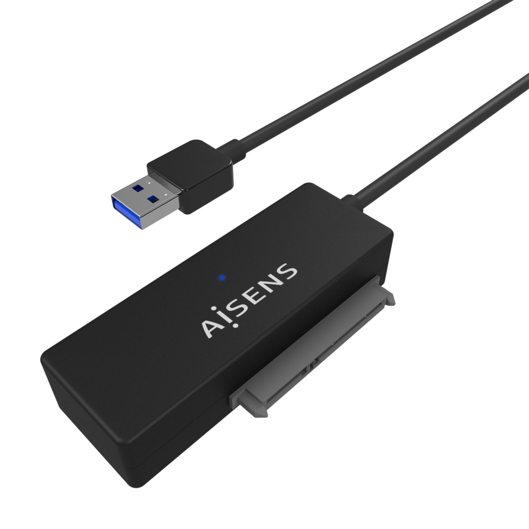 Cabo Adaptador Aisens USB A 3.0 / 3.1 - SATA 2,5 e 3,5 - ASE-35A01B 2