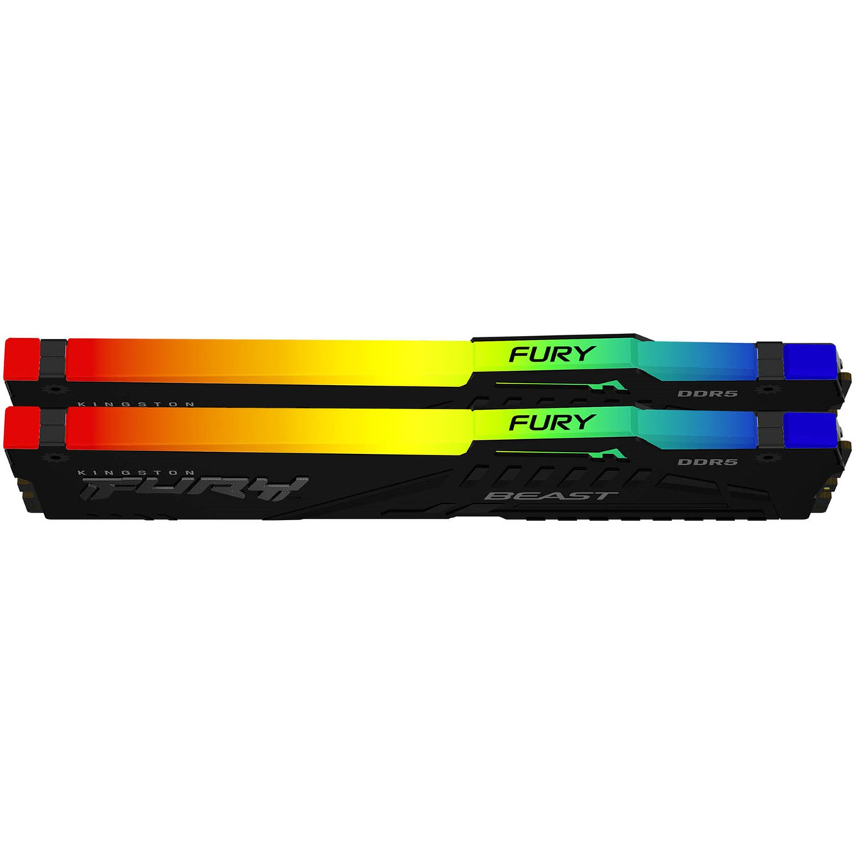 Memria RAM Kingston Fury Beast RGB 64GB (2x32GB) DDR5-6000MHz 2R CL36 Preta 3