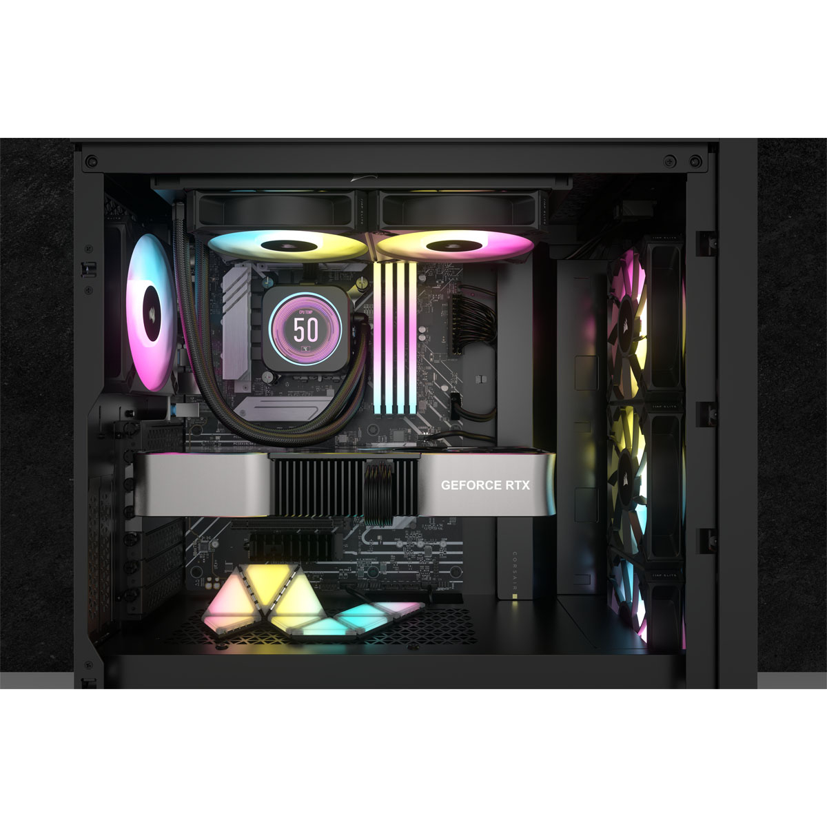 Water Cooler CPU Corsair iCUE H100i Elite LCD XT RGB 240mm Preto 4