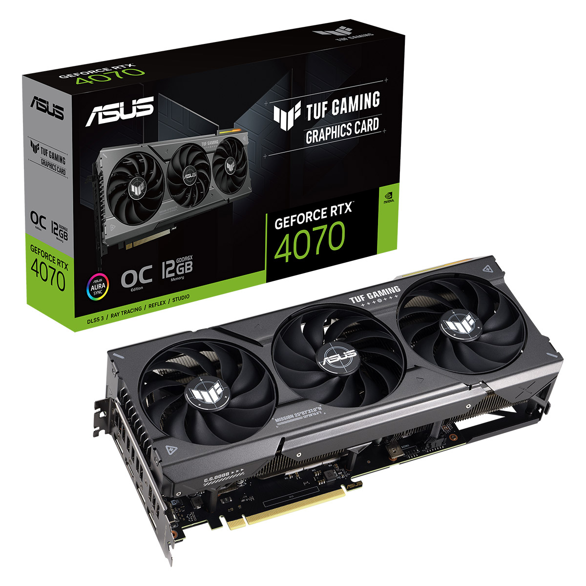 Placa Grfica Asus GeForce RTX 4070 TUF Gaming OC 12GB GDDR6X DLSS3 1