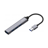 Hub USB 3.0 Aisens de 4 Portas, Alumínio, Cinza image