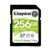 Cartão Memória Kingston Canvas Select Plus C10 U3 V30 UHS-I SDXC 256GB image