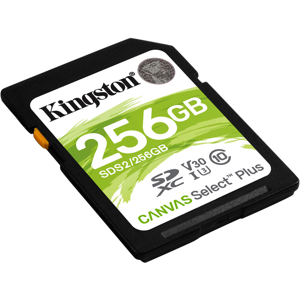 Carto Memria Kingston Canvas Select Plus C10 U3 V30 UHS-I SDXC 256GB 2