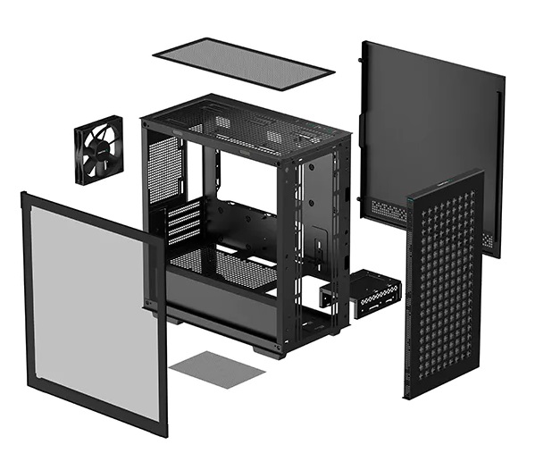 Caixa Micro-ATX Deepcool CH370 Preta 4