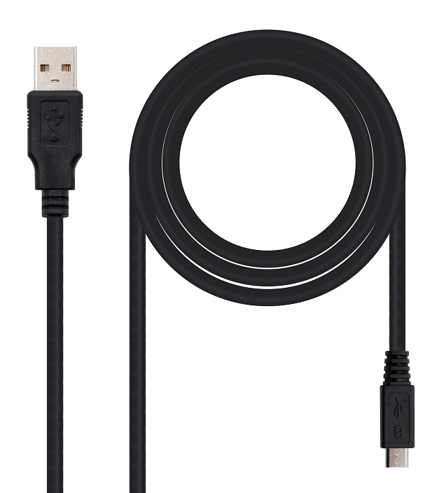 Cabo NanoCable USB 2.0 Type-A M p/ micro-USB M 3m Preto 1