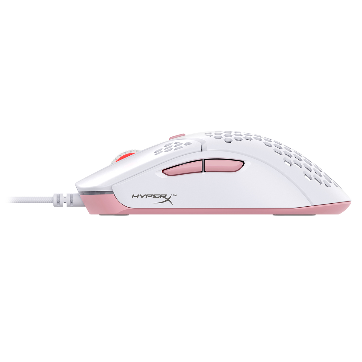 Rato ptico HyperX Pulsefire Haste RGB 16000DPI Branco/Rosa 4