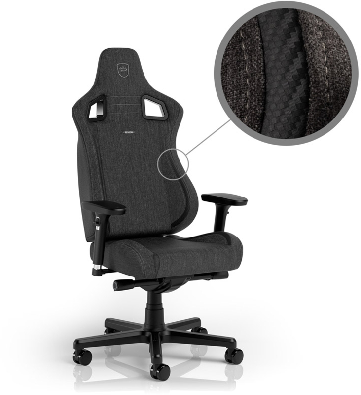 Cadeira noblechairs EPIC Compact TX - Fabric Anthracite /Ca 1