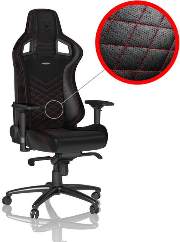 Cadeira noblechairs EPIC PU Leather Preto / Vermelho 1
