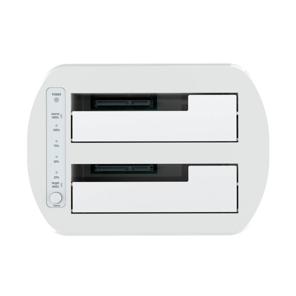 Dock Aisens ASDS-D02W 2xSATA 2,5/3,5 USB 3.1 Branco 2