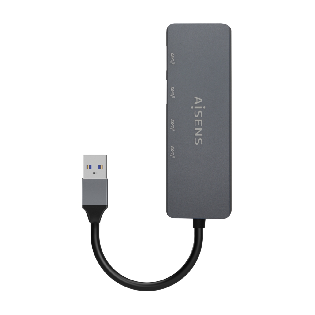 Hub USB 3.2 Aisens de 2 Portas USB-A e 2 Portas USB-C, Cinza 2