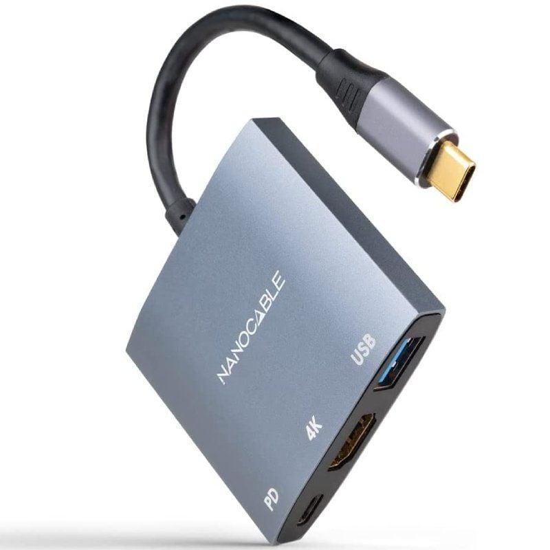 Conversor USB-C para HDMI/USB3.0/USB-C PD, 15 cm 1