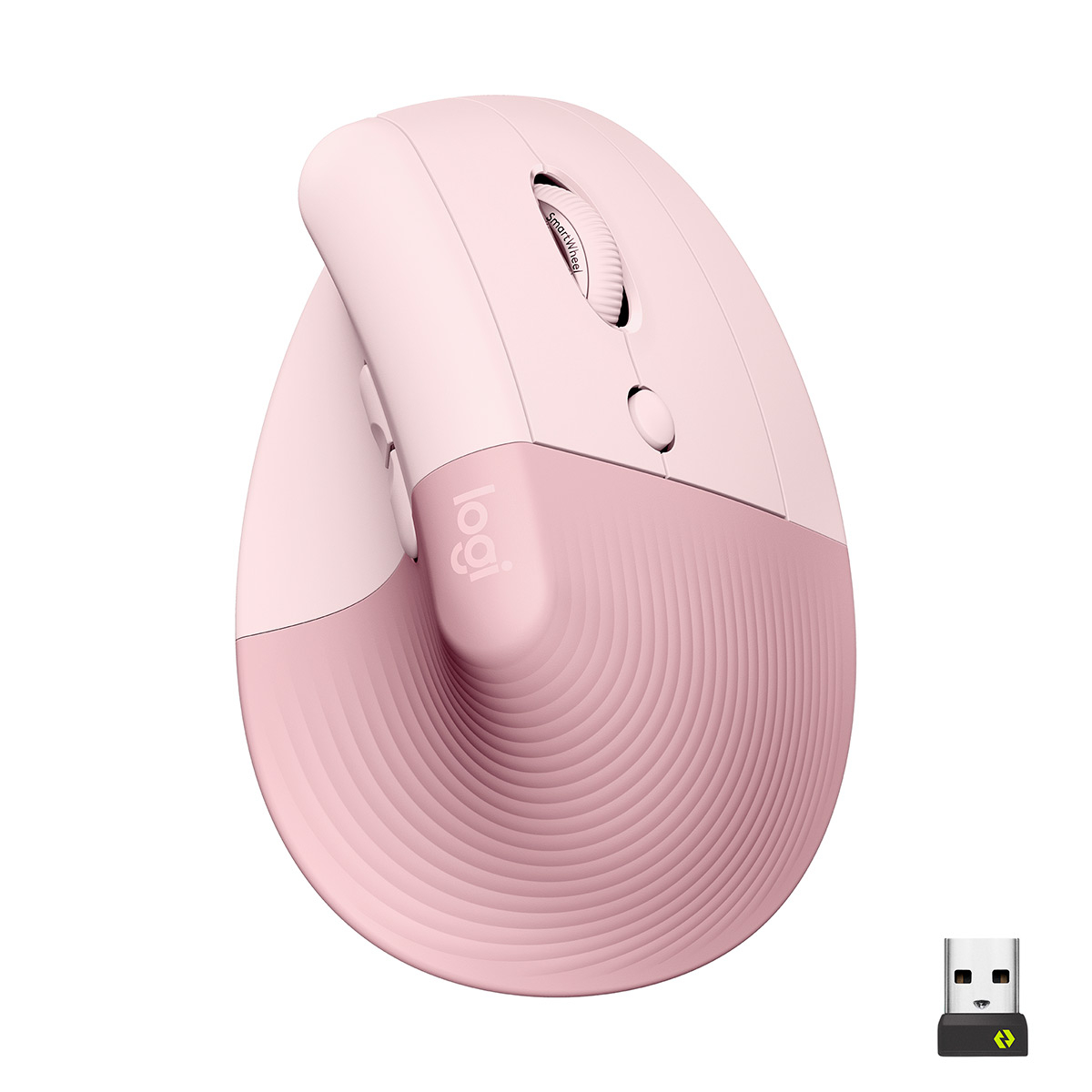 Rato Laser Logitech Lift Vertical Ergonomic Wireless/Bluetooth 4000DPI Rose 1