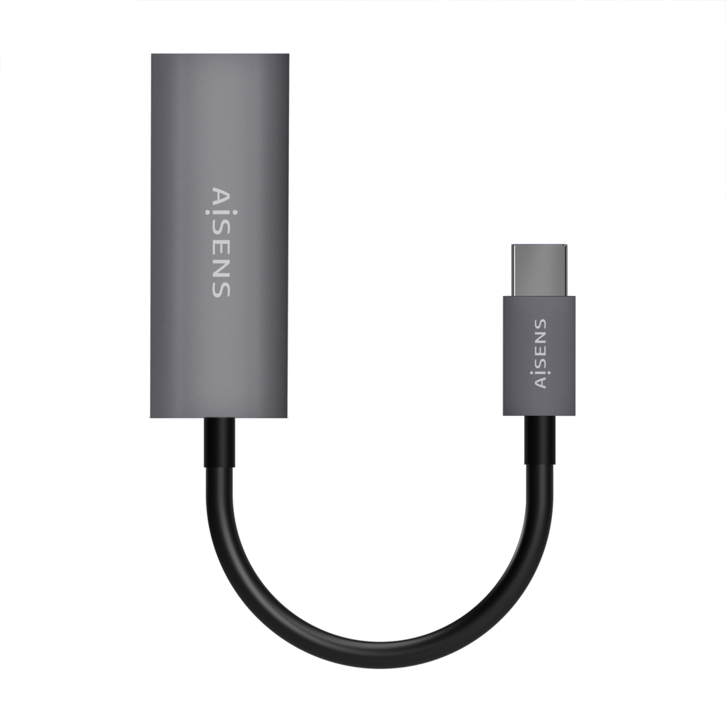 Conversor Aisens USB-C a Ethernet Gigabit 15cm 2