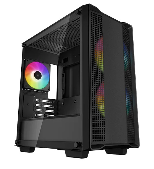 Caixa Micro-ATX Deepcool CC360 Vidro Temperado A-RGB Led Preta 1