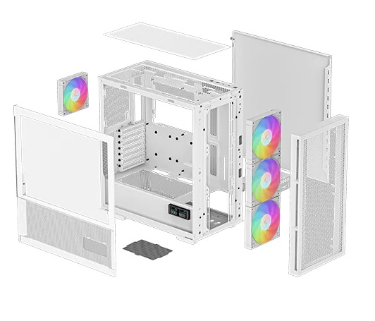 Caixa ATX Deepcool CH560 Digital Branca 4