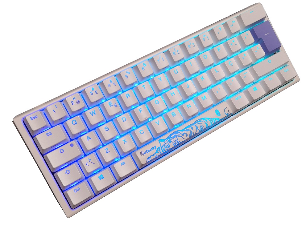 Teclado Ducky ONE 3 Classic Mini 60% Pure White Hot-swappable MX-Silent Red RGB PBT - Mecnico (PT) 2