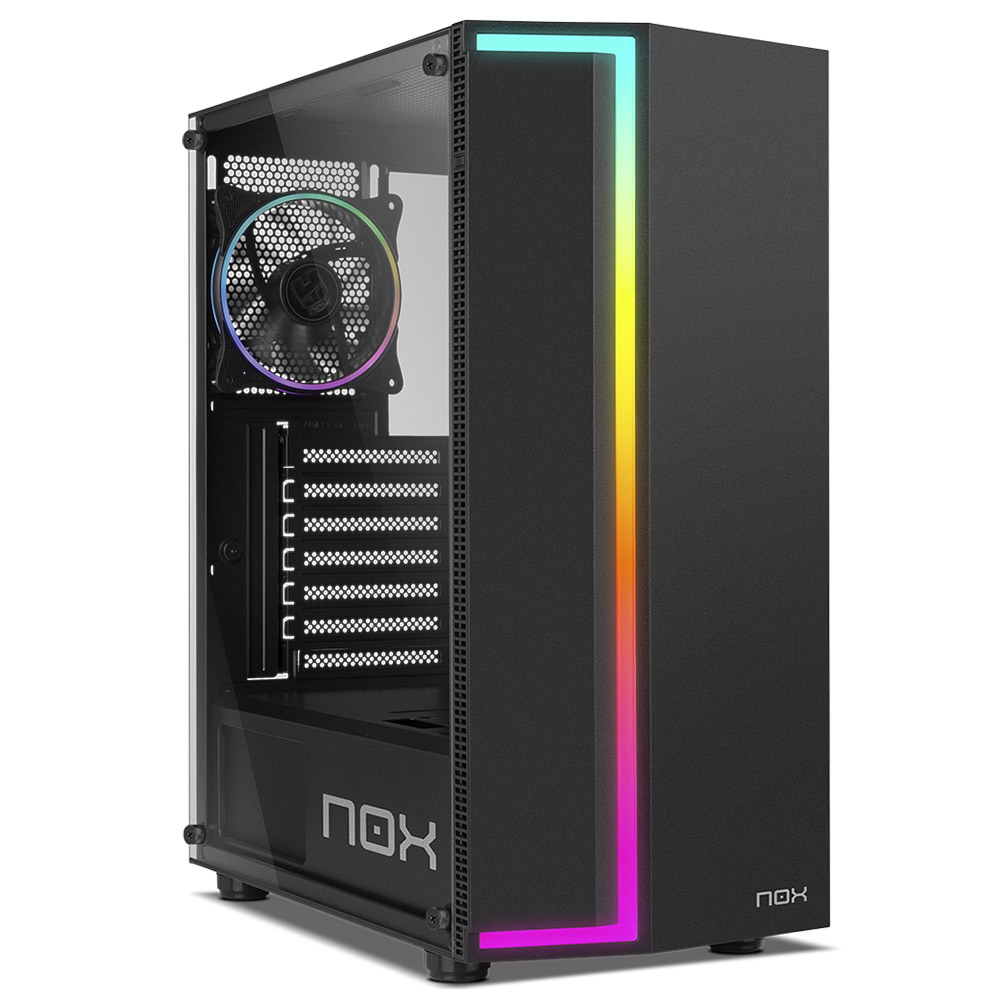 Caixa ATX Nox Infinity Gamma ARGB Vidro Temperado Preta 1