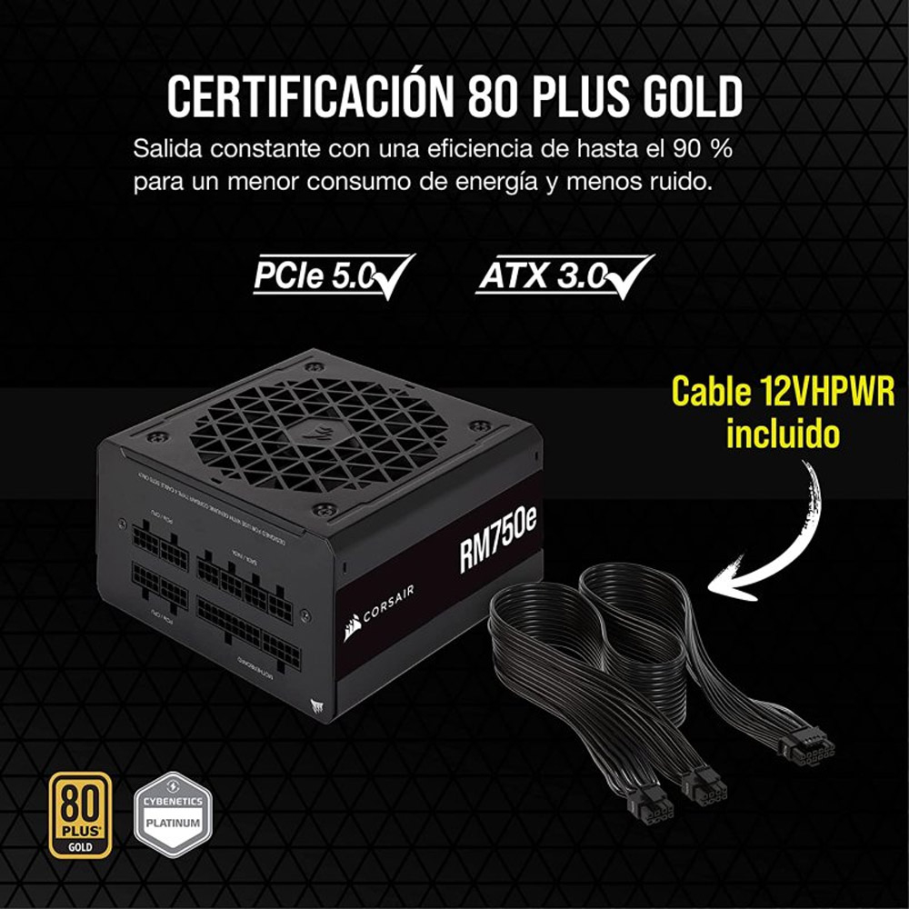 Fonte de Alimentao ATX Corsair RMe Series RM750e 750W 80 Plus Gold Full Modular 2