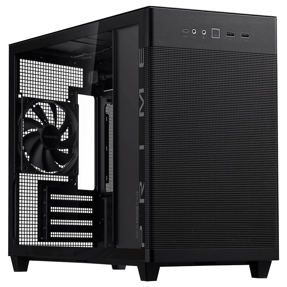 Caixa Micro-ATX Asus Prime AP201 Vidro Temperado Preta 1