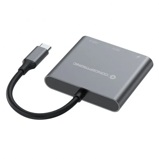 Docking Station USB-C Conceptronic para HDMI/USB3.0/USB-C PD 60W, 15 cm 2
